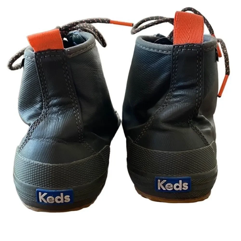 Keds Scout Splash Duck Boots 8 Orange Green Rain Boots
